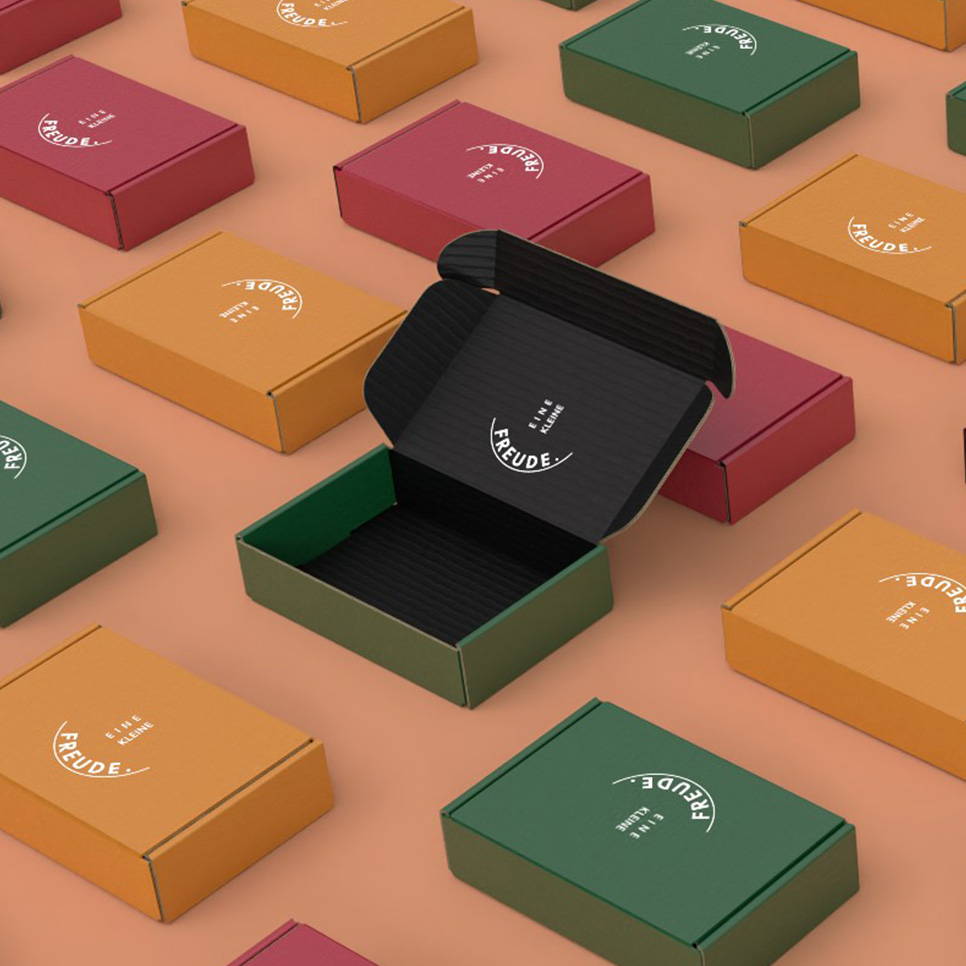 Modernes Verpackungsdesign von aria studios – individuelle Lösung inklusive Produktion