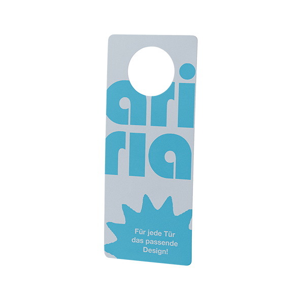 Grafikdesign, Türaufhänger mit aria design