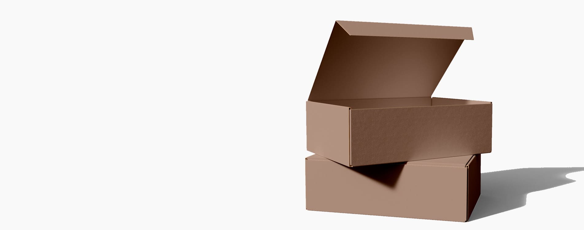 Einfaches Verpackungsdesign ohne Branding – unbedruckte, neutrale Verpackung