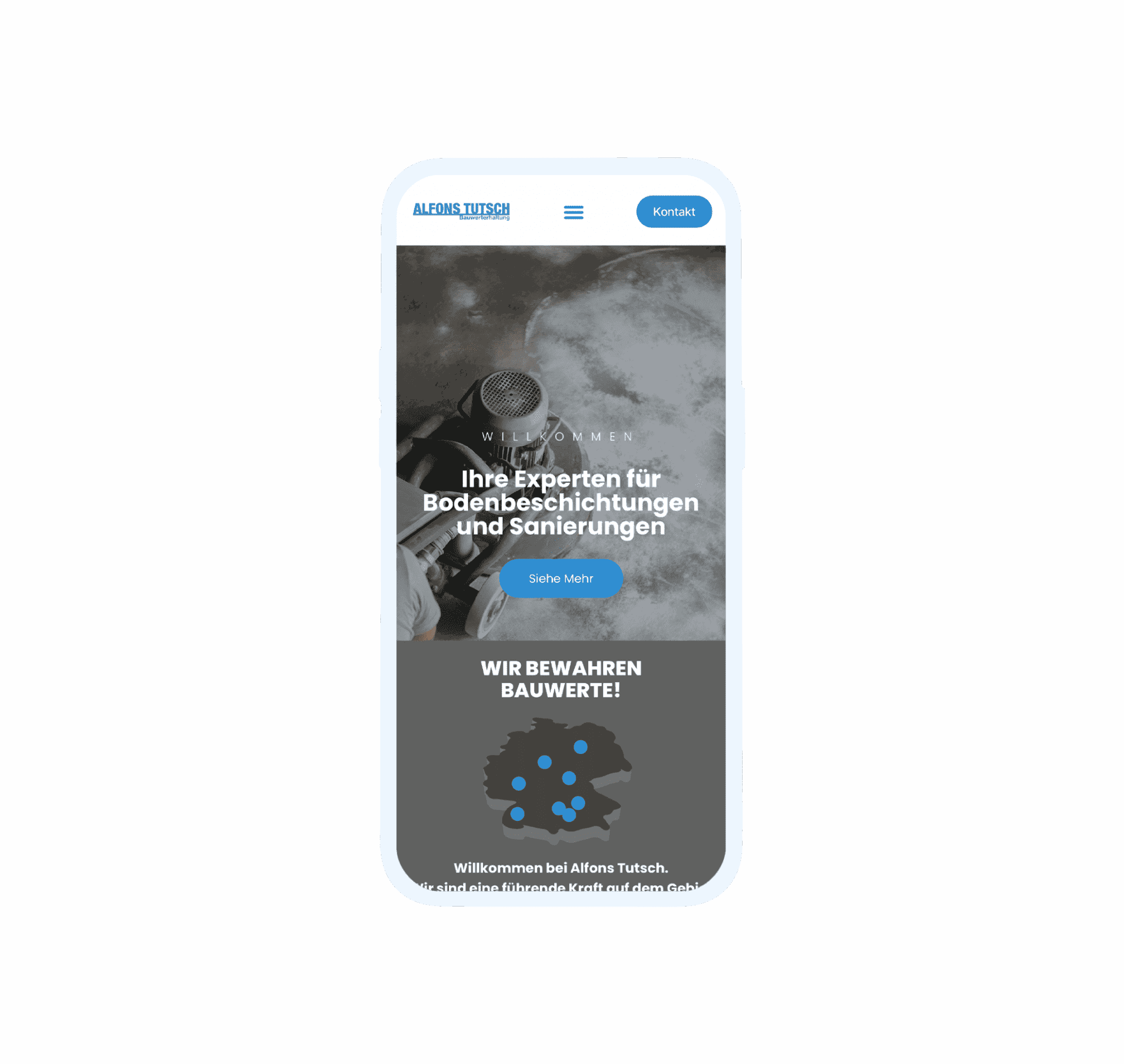 Webseite, tutsch, mobile